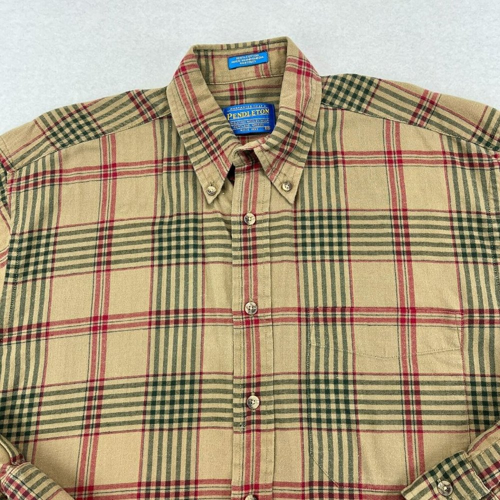Pendleton Button Down Shirt Medium Men's Cotton P… - image 2